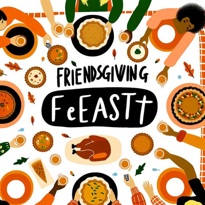 Friendsgiving Feast - Gather 'Round the Table 🍂🦃 - Unisex T-Shirt - Whippie's