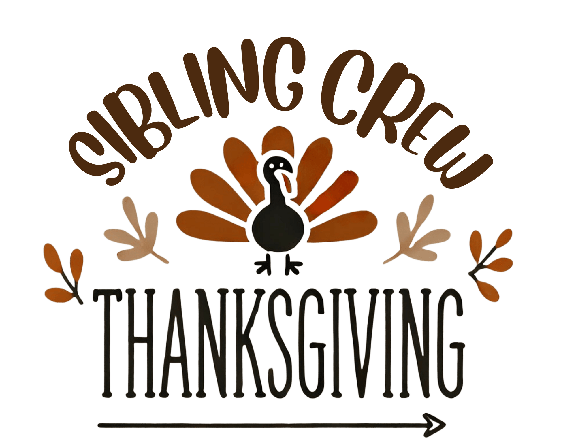Thanksgiving Sibling Crew Unisex T-Shirt - Whippie's