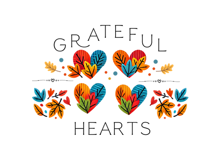 Grateful Hearts Four Hearts Unisex T-Shirt