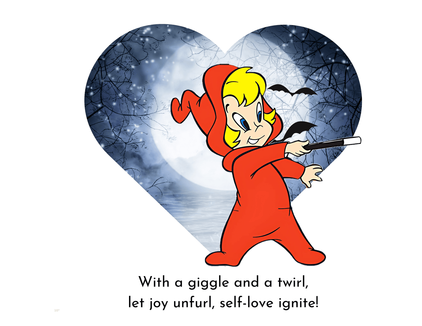 Good Little Witch- Spread Joy and Self-Love ✨- Unisex Jersey Short Sleeve V-Neck Tee - Whippie's