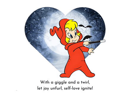 Good Little Witch- Spread Joy and Self-Love ✨- Unisex Jersey Short Sleeve V-Neck Tee - Whippie's