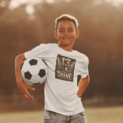 13 & Ready to Shine - Celebrate in Style! ✨ - Leaping Dancer - Unisex T-Shirt - Whippie's