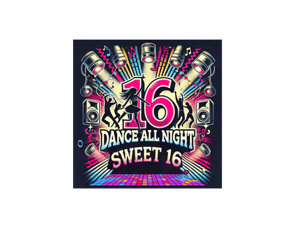 Dance All Night Sweet Sixteen - Party Time! 🎉 - Women's Softstyle Tee - Whippie's