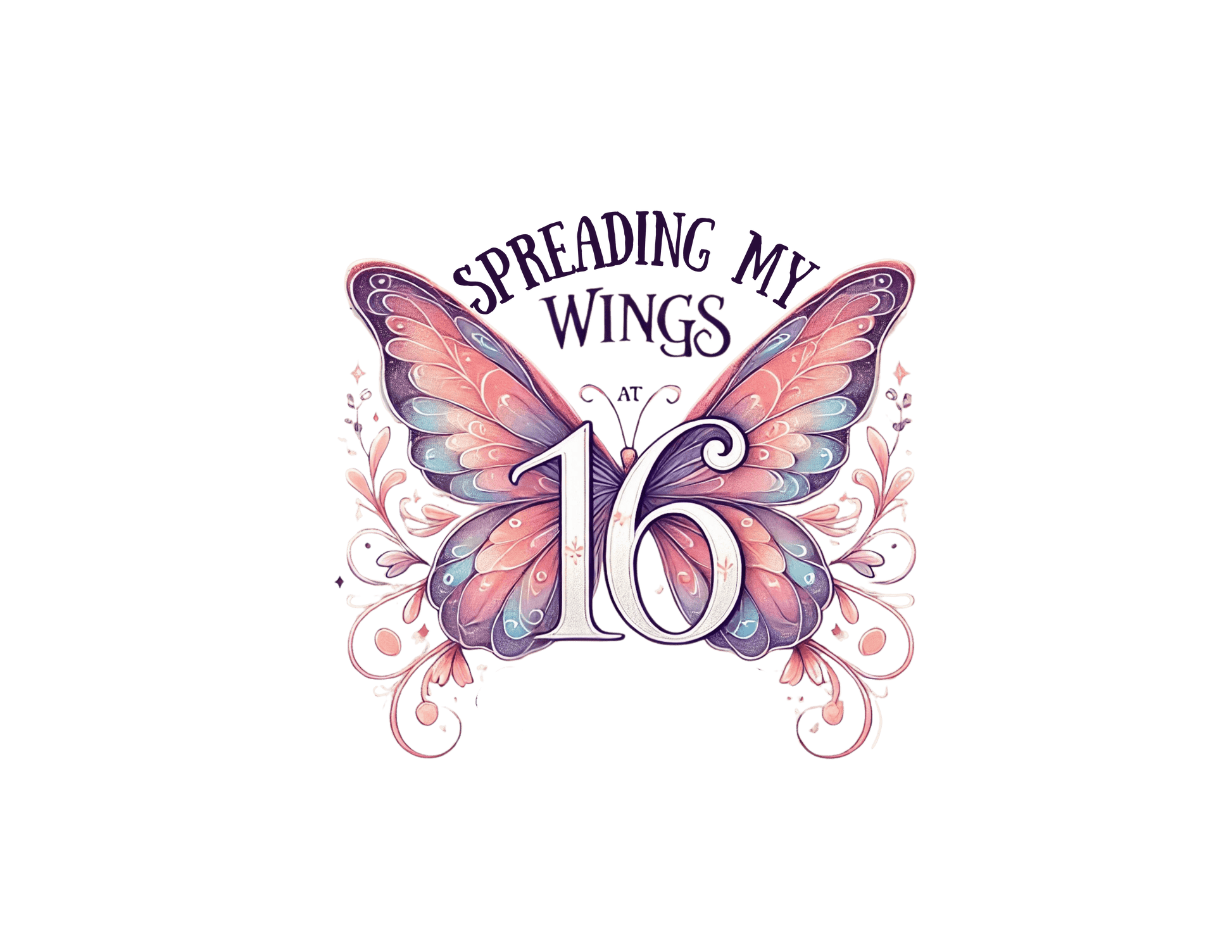 Spread My Wings at 16 - Soaring into a New Chapter 🦋 - Women's Softstyle Tee - Whippie's