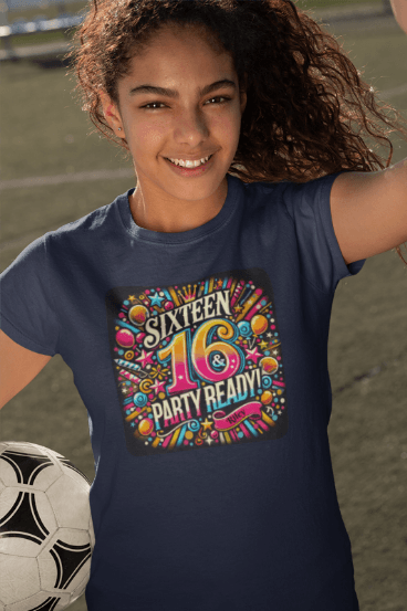 Sweet 16 & Party Ready - Women's Softstyle Tee - Personalizable - Whippie's