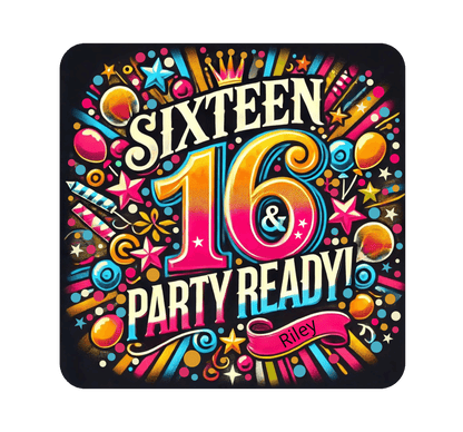 Sweet 16 & Party Ready - Women's Softstyle Tee - Personalizable - Whippie's