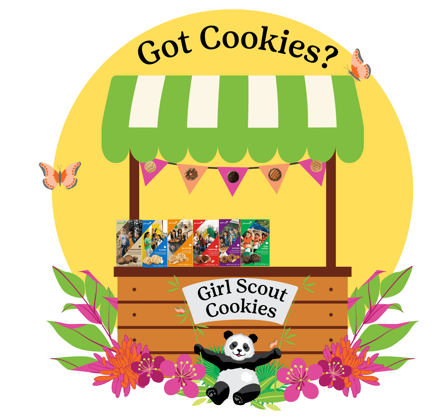 Got Cookies? Youth Tee - Support Your Local Girl Scout! 🍪🐼 - Whippie's