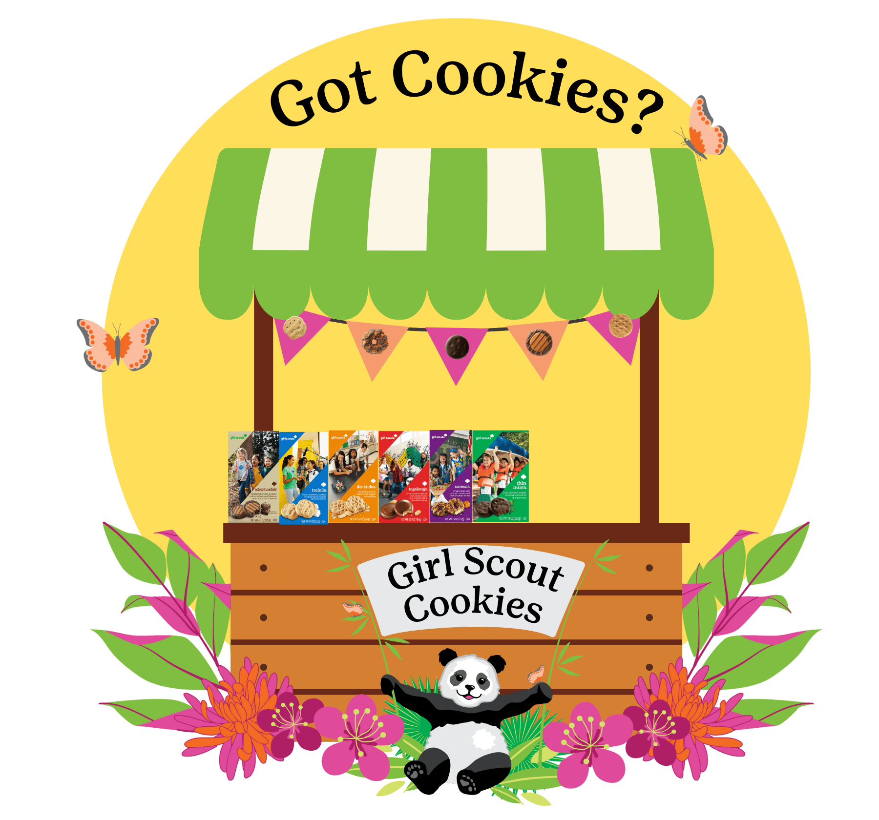 Got Cookies? Youth Tee - Support Your Local Girl Scout! 🍪🐼 - Whippie's