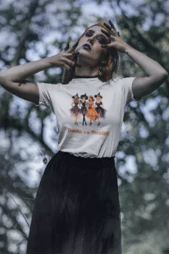 Trouble's a-Brewing: Sisterhood of Spells Tee - Halloween Squad!