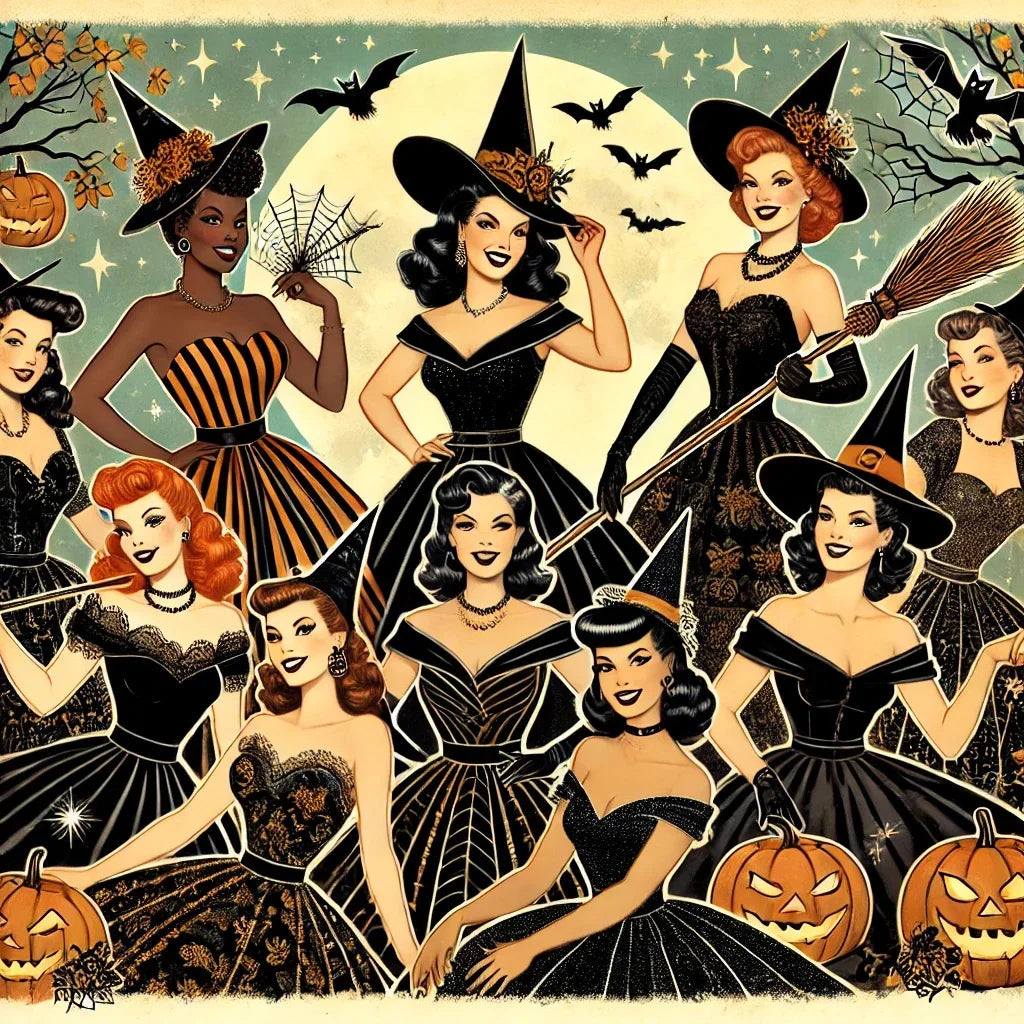 Charmed & Chic: Retro Witches Coven Women's Favorite Tee - Spellbinding Style! 🧙‍♀️✨