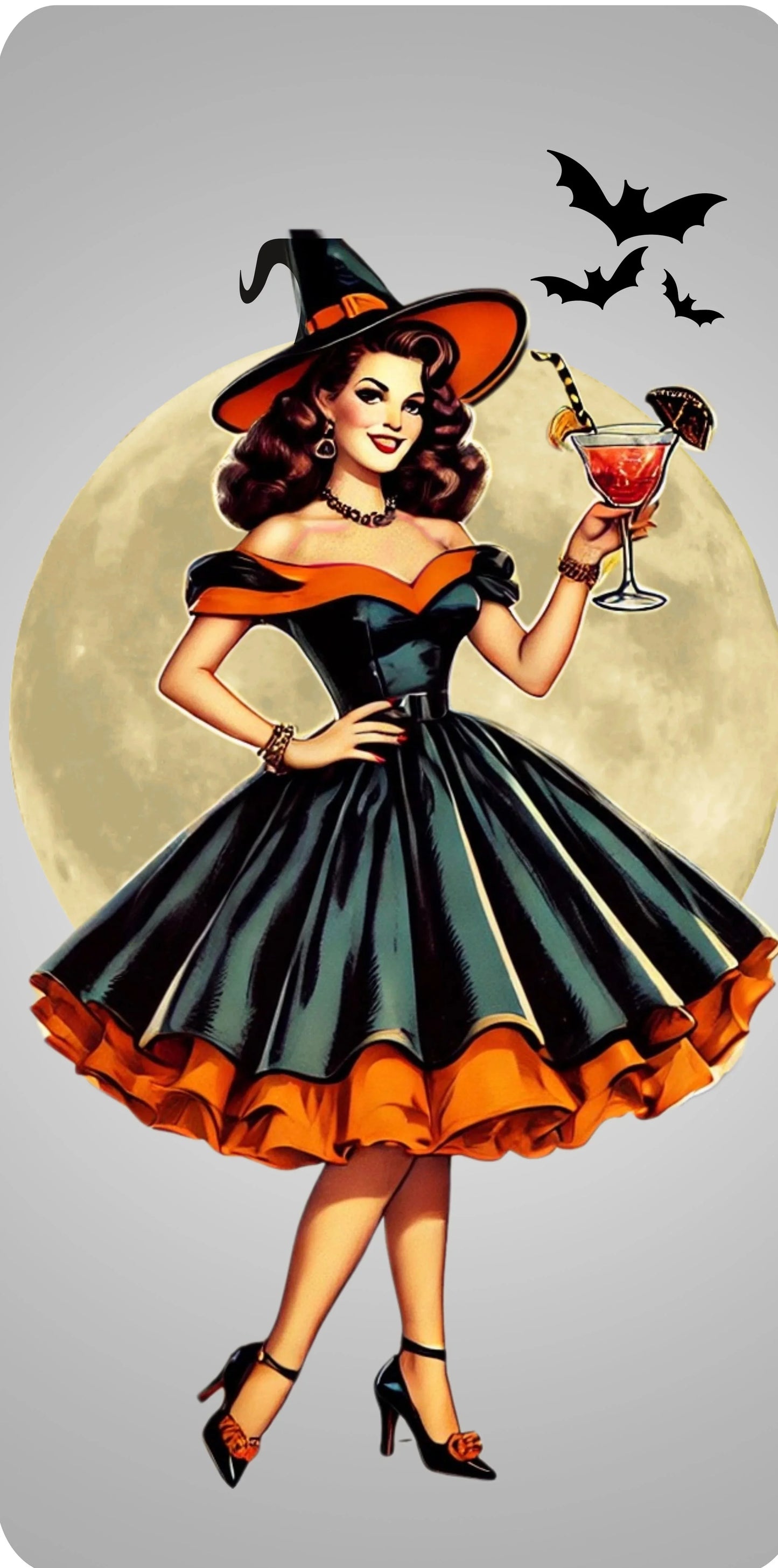 Bewitching Glamour Women's Favorite Tee - A Retro Halloween Dream 🍸✨