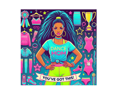 Dance Mom Magic (Young Black Mom) - A Colorful Celebration 🌈 - Women's Softstyle Tee - Whippie's