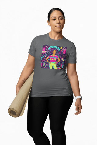 Dance Mom Magic (Latina Mom) - A Colorful Celebration 💃🌈 - Women's Softstyle Tee - Whippie's