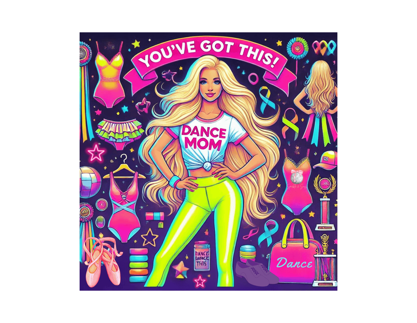 You've Got This! Dance Mom (Young Blonde Mom) - A Sparkling Performance ⭐️ - Women's Softstyle Tee - Whippie's