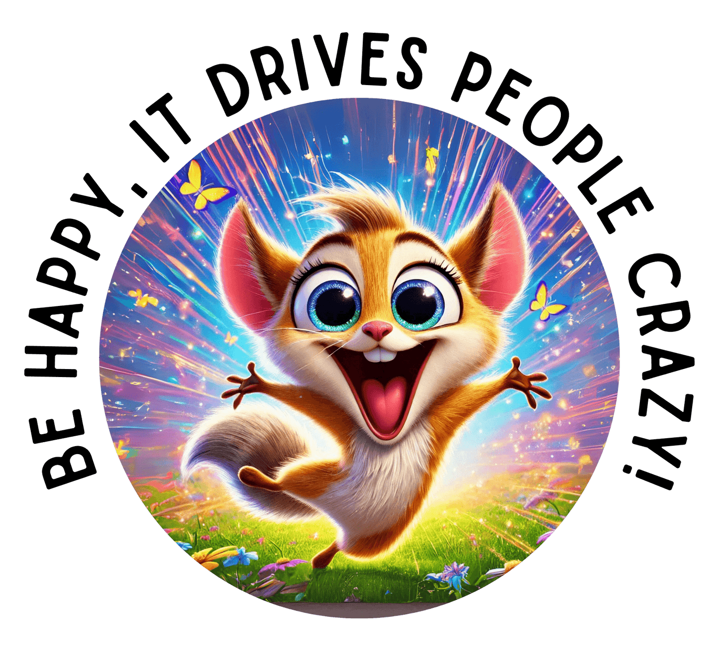 Be Happy it Drives People Crazy Tee - Embrace Your Quirky Side! 🐹 - Whippie's