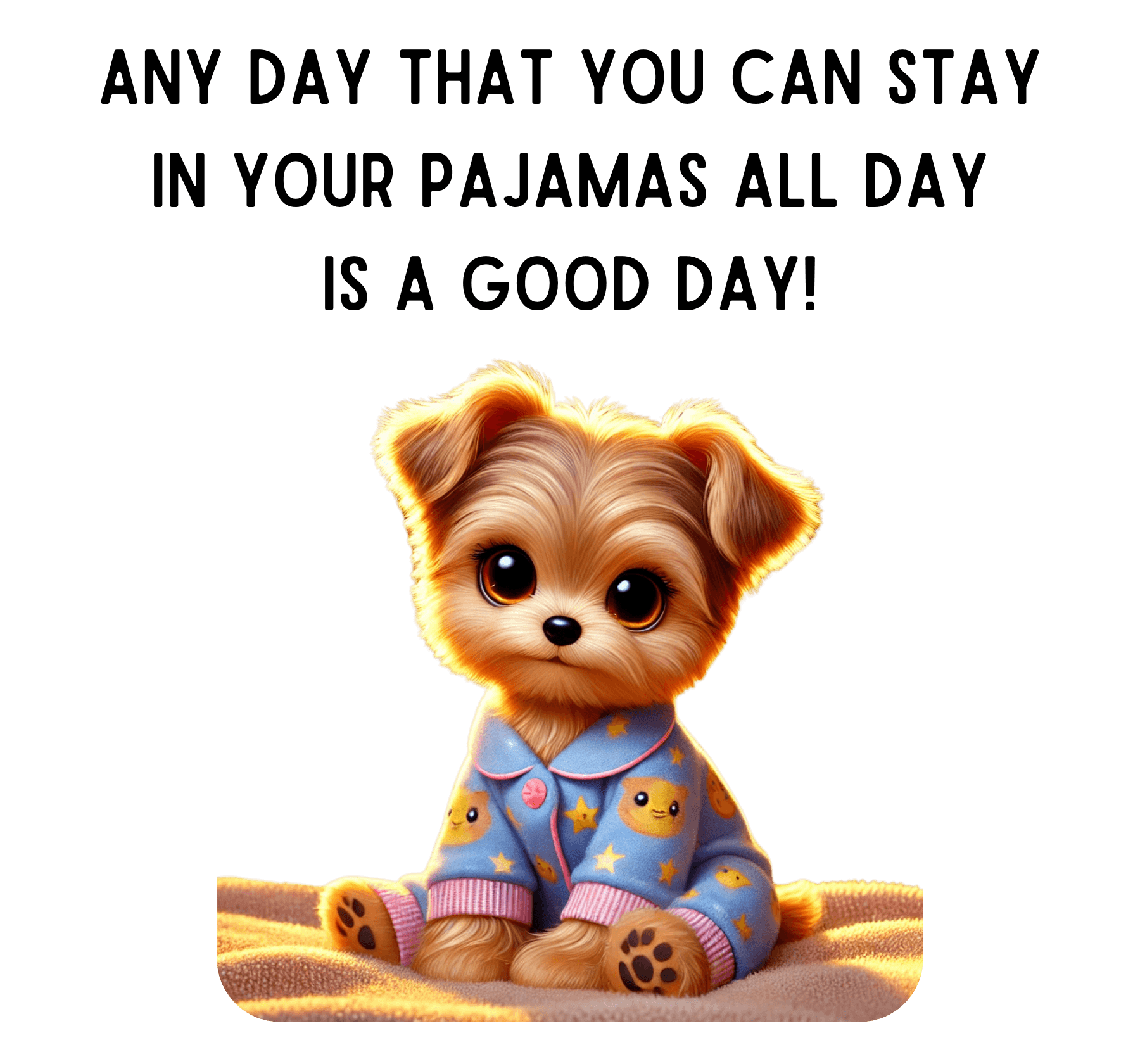 Pajama Pup - Every Day is a Good Day! 🐶💤 Unisex T-shirt - Whippie's