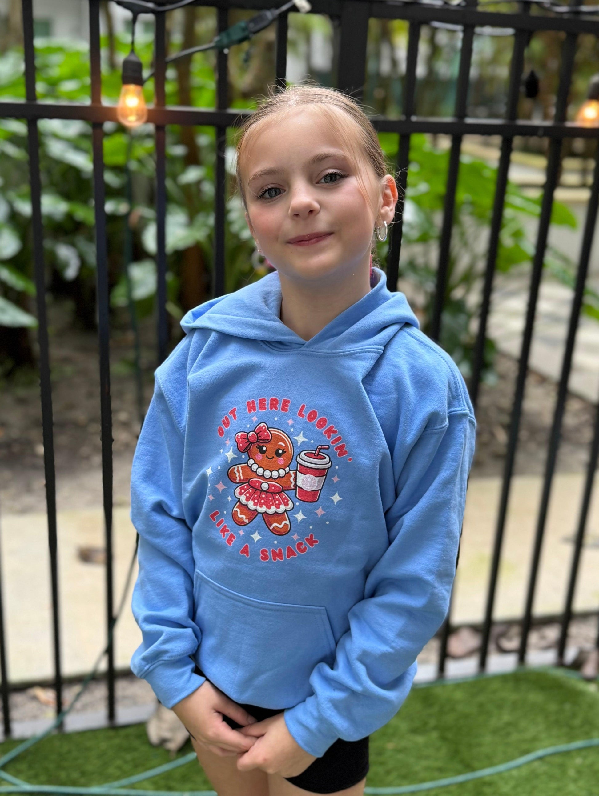 Out Here Lookin' Like a Snack 🍪 ☕ Youth Hoodie 🎄 - Whippie's