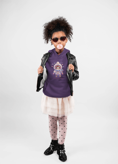 Layered Up with Love (girl) - Cozy Comfort for Kids! ❄️💖 Youth Heavy Blend Hooded Sweatshirt - Whippie's