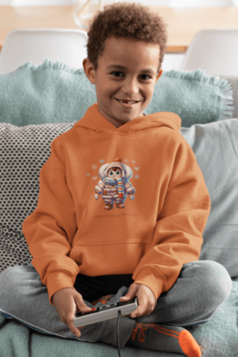 Layered Up with Love (Boy) - Cozy Comfort for Kids! ❄️💙 Youth Heavy Blend Hooded Sweatshirt - Whippie's