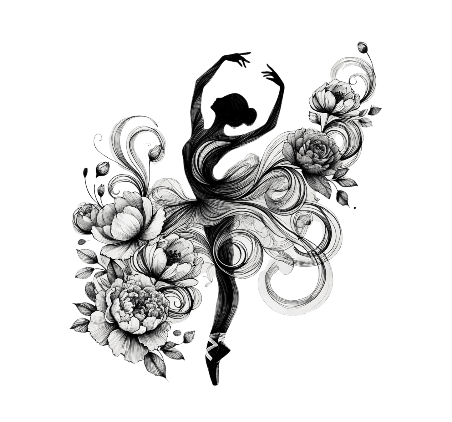 Ink & Grace Women's Tee - Dance with Passion! 🩰✨ - Whippie's