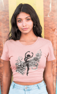 Ink & Grace Women's Tee - Dance with Passion! 🩰✨ - Whippie's