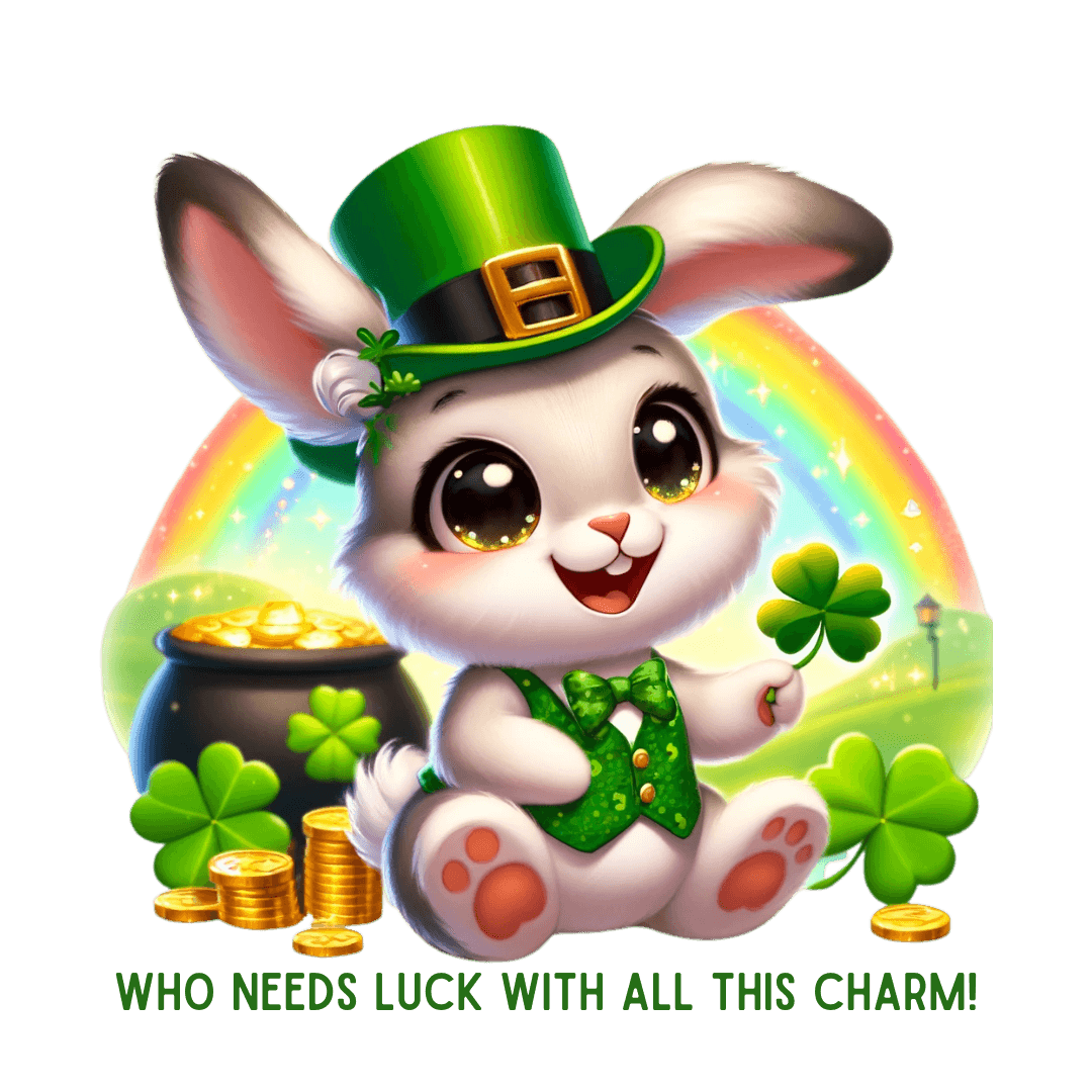 Who Needs Luck with All This Charm? Youth Tee - Spread Luck and Laughter! 🍀🍀 - Whippie's