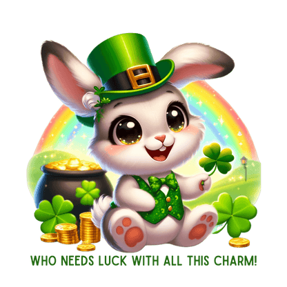 Who Needs Luck with All This Charm? Youth Tee - Spread Luck and Laughter! 🍀🍀 - Whippie's
