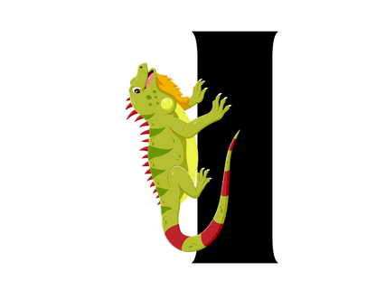 Alphabet Adventures: Letter I - Incredible Iguana Baby Onesie I is for Incredible Iguana! - Whippie's