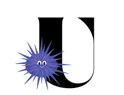 Alphabet Adventures: Letter U - Unforgettable Urchin Baby Onesie U is for Unforgettable Urchin! - Whippie's