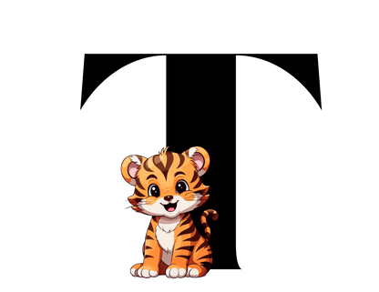 Alphabet Adventures: Letter T - Terrific Tiger Baby Onesie T is for Terrific Tiger! - Whippie's