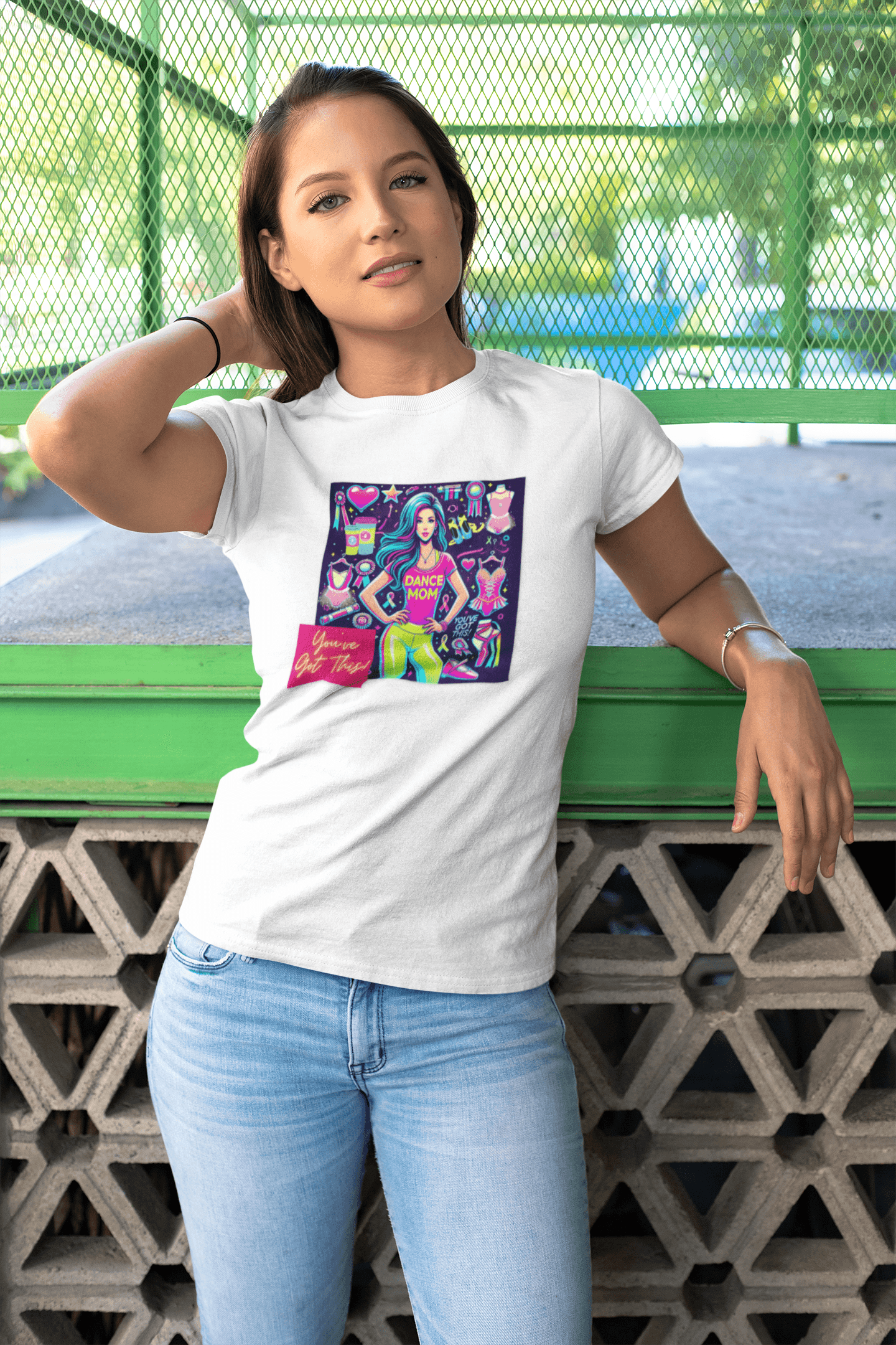 Dance Mom: You've Got This - Stylish Brunette Mom - Women's Softstyle Tee Celebrate Your Inner Dance Mom! - Whippie's