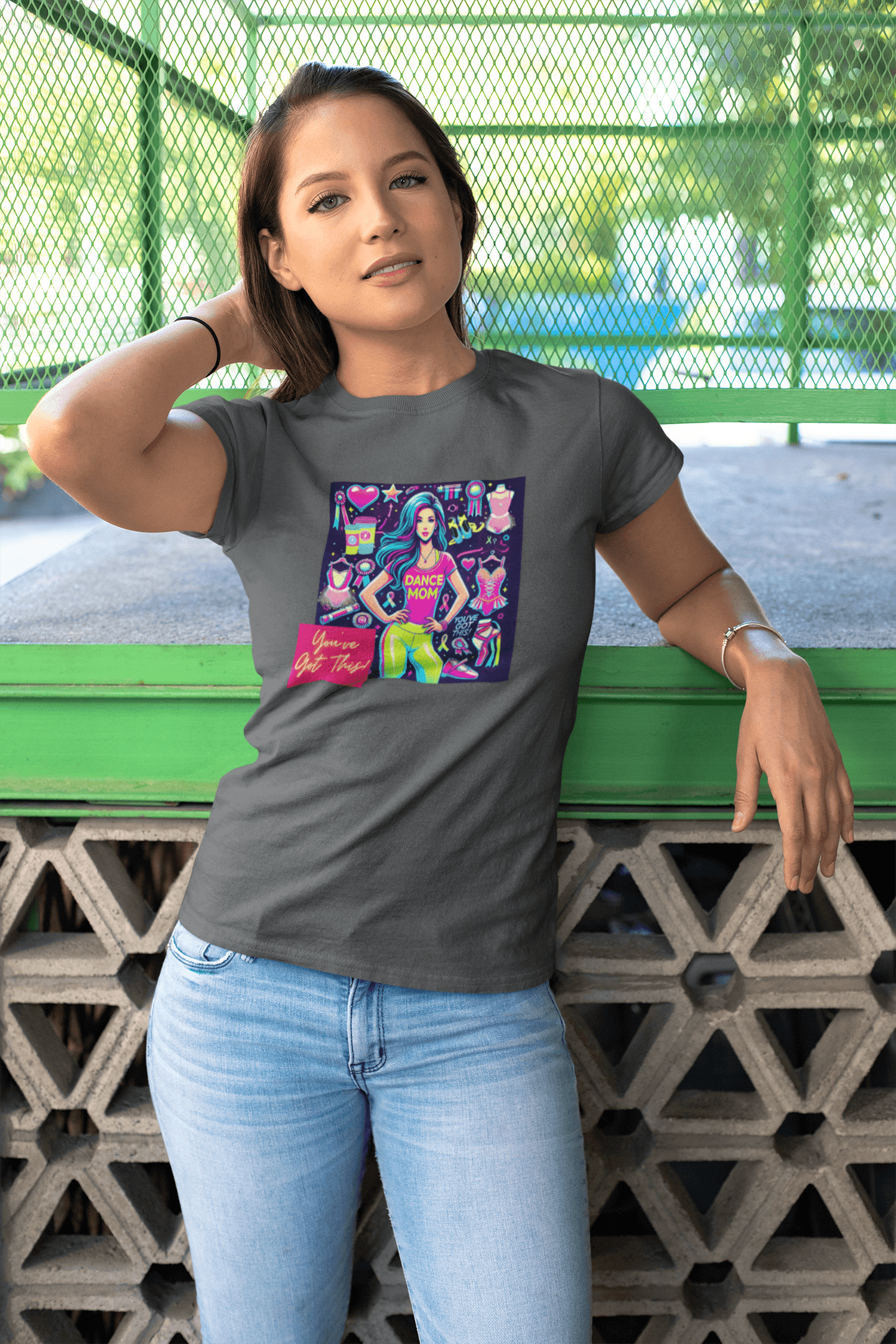 Dance Mom: You've Got This - Stylish Brunette Mom - Women's Softstyle Tee Celebrate Your Inner Dance Mom! - Whippie's