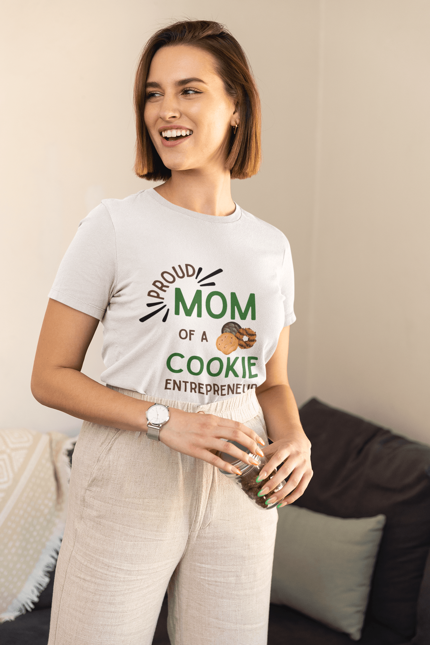 Proud Mom of a Cookie Entrepreneur - Women's Tee Celebrate Your Little Cookie Boss! - Whippie's