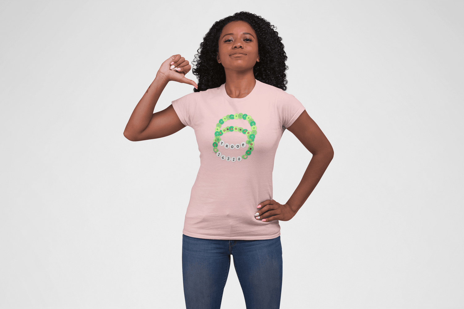 Girl Scout Troop Bracelet Tee - Women's - ✨ Show Your Troop Pride! ✨ - Whippie's