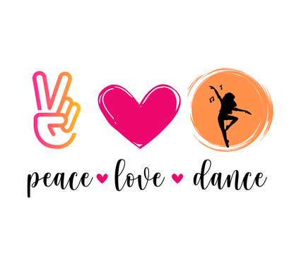 Peace, Love & Dance Unisex Jersey Tee - ✌️❤️💃 Express Yourself Through Movement! 💃❤️✌️ - Whippie's