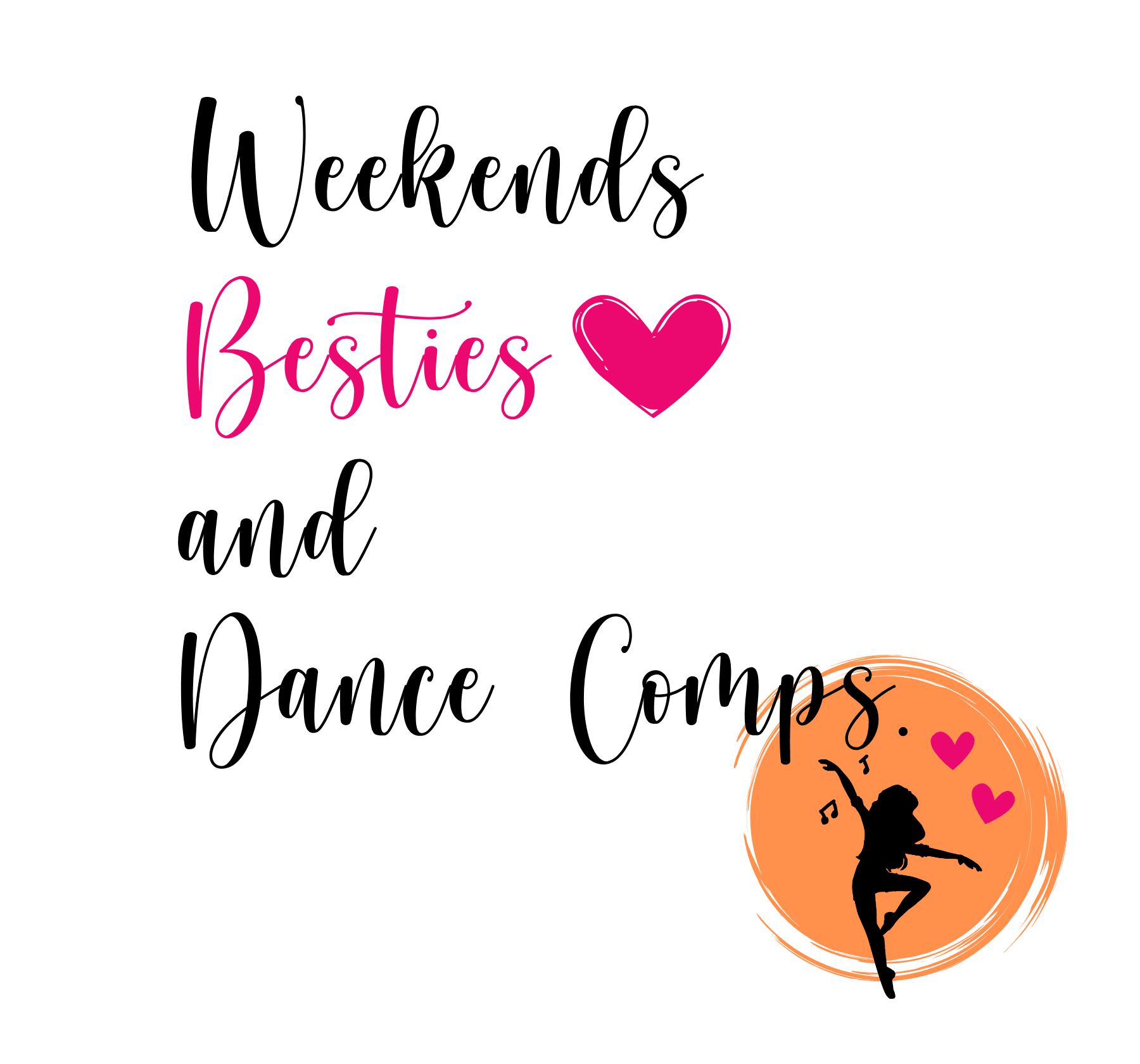 Weekends, Besties, & Dance Comps Youth Tee - 👯‍♀️💖 Dance Friends Make the Best Friends! 💖👯‍♀️ - Whippie's