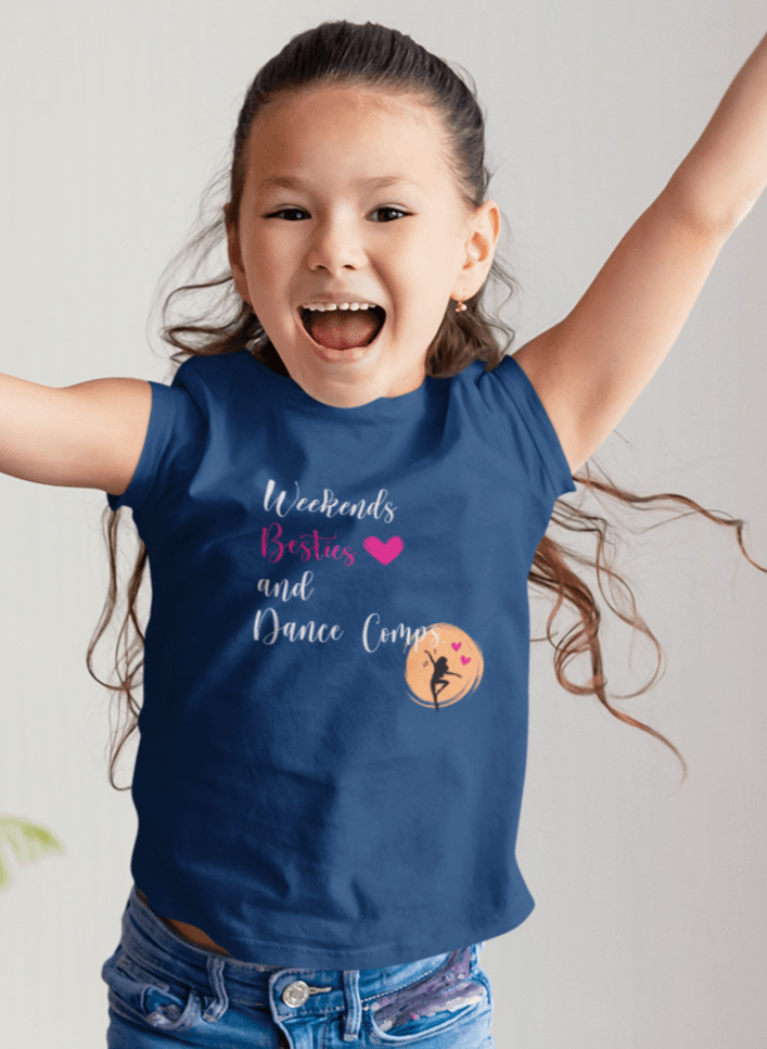 Weekends, Besties, & Dance Comps Youth Tee - 👯‍♀️💖 Dance Friends Make the Best Friends! 💖👯‍♀️ - Whippie's