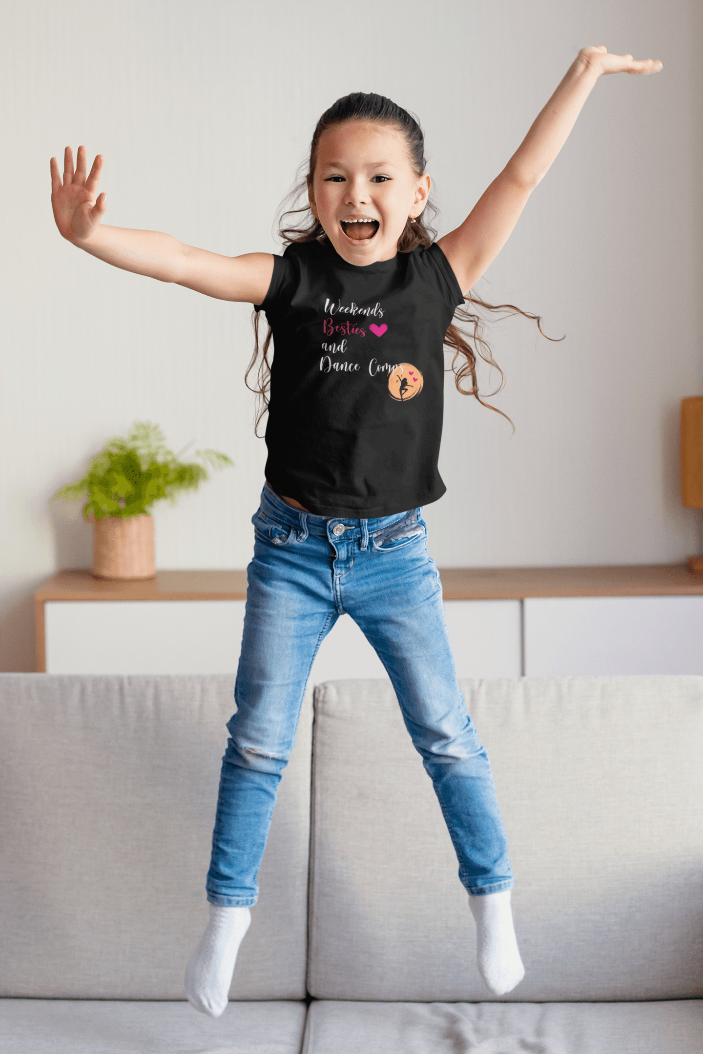 Weekends, Besties, & Dance Comps Youth Tee - 👯‍♀️💖 Dance Friends Make the Best Friends! 💖👯‍♀️ - Whippie's