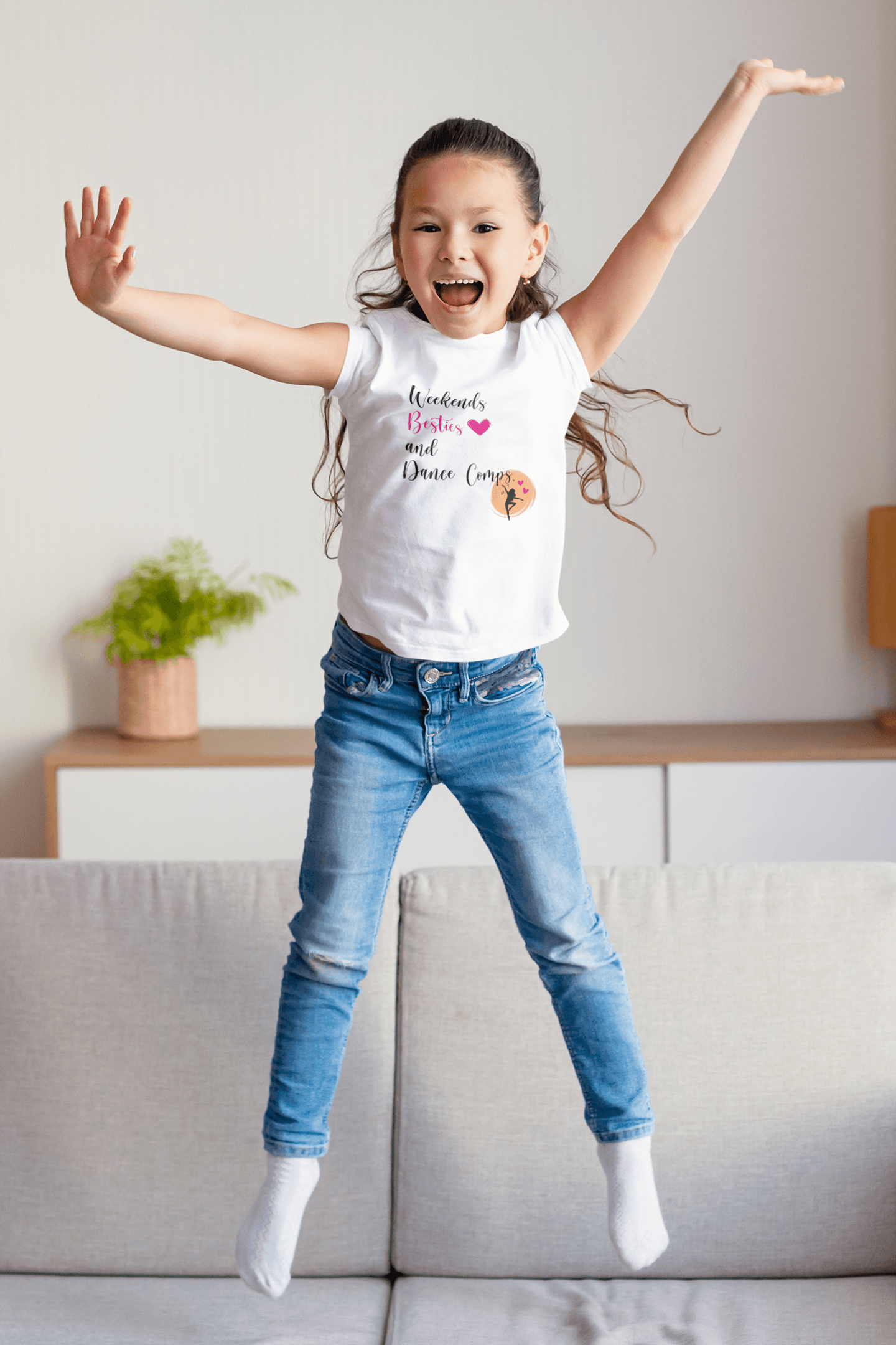 Weekends, Besties, & Dance Comps Youth Tee - 👯‍♀️💖 Dance Friends Make the Best Friends! 💖👯‍♀️ - Whippie's