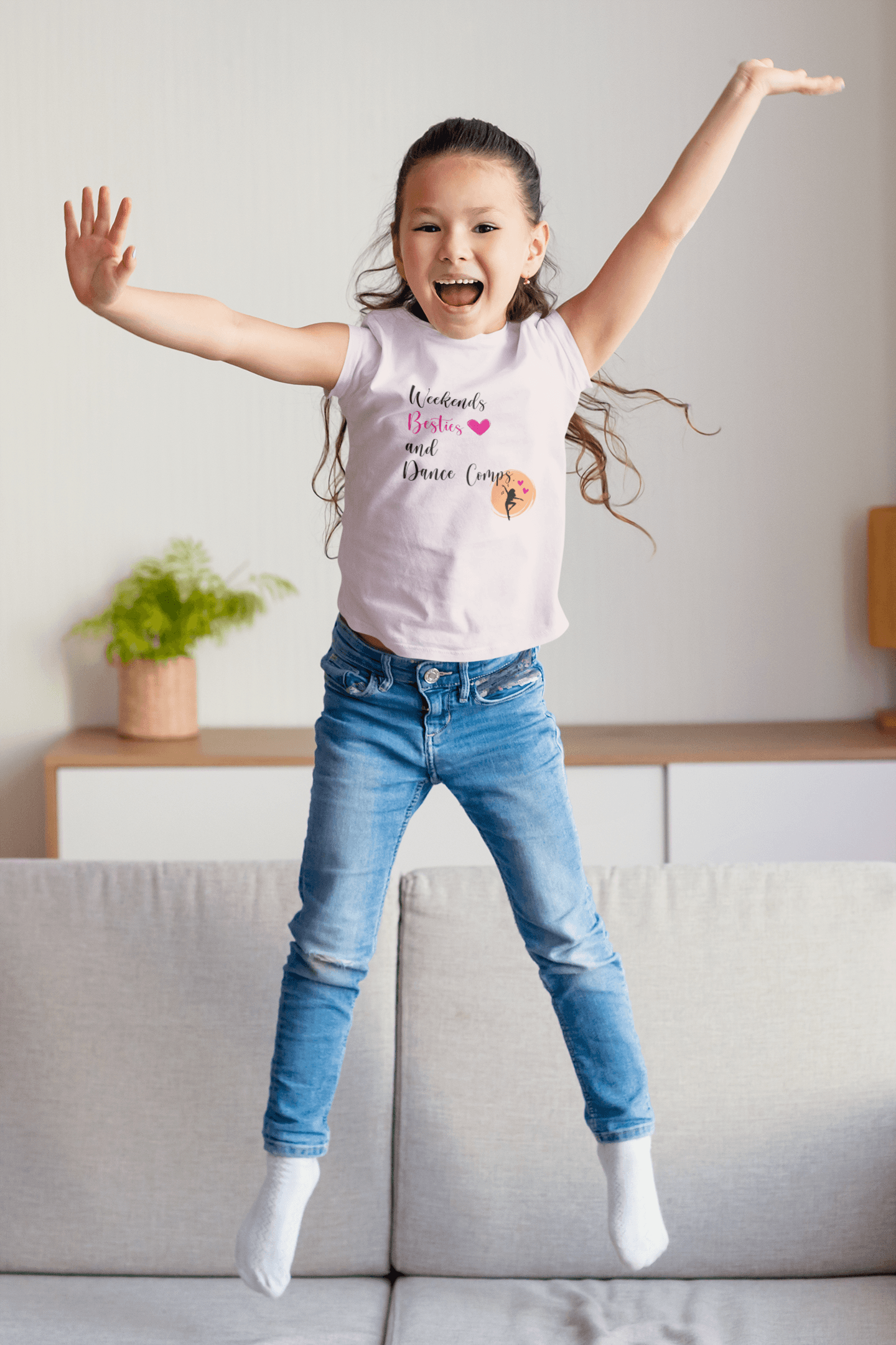 Weekends, Besties, & Dance Comps Youth Tee - 👯‍♀️💖 Dance Friends Make the Best Friends! 💖👯‍♀️ - Whippie's