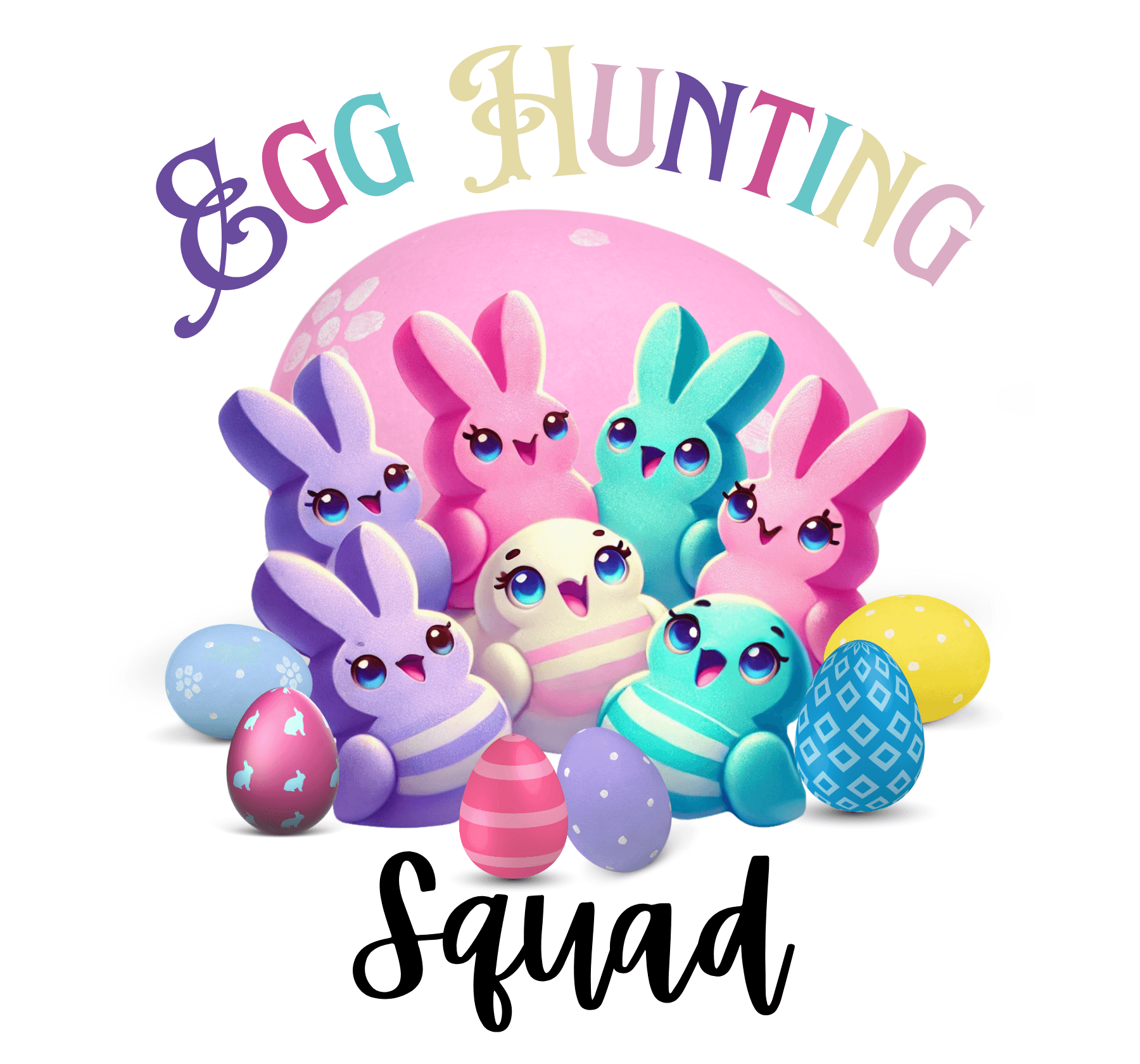 Egg Hunting Squad Unisex Jersey Tee - 🐣🐰 Hop into Easter Fun! 🐰🐣 - Whippie's