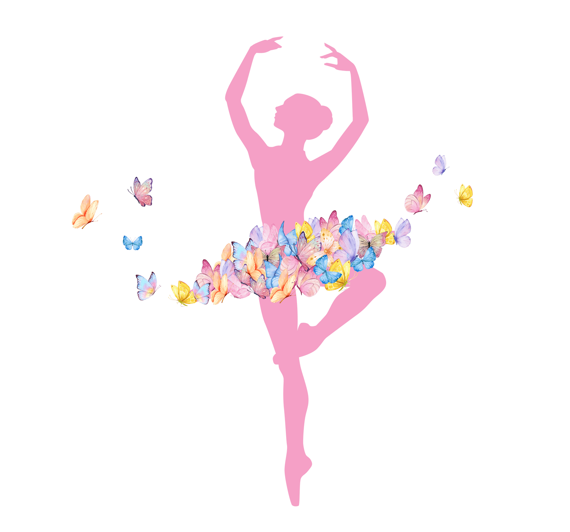 Butterfly Dancer - My Favorite Dancer Calls Me Mom - Women's Tee - 💖 Celebrate the Dancer in Your Life! 💖 - Personalizable - Whippie's
