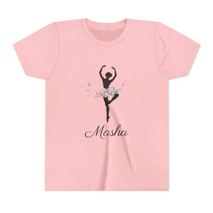Butterfly Ballerina [Dancer Name] Youth Tee - Personalizable - Whippie's