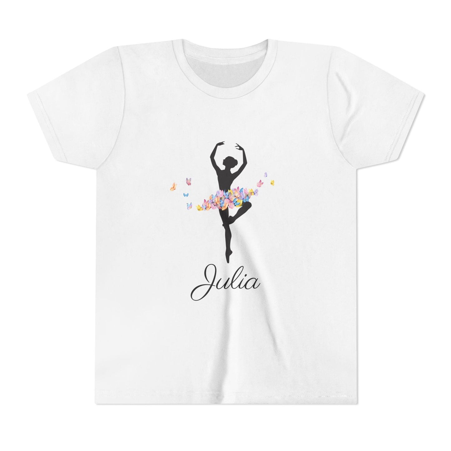 Butterfly Ballerina [Dancer Name] Youth Tee - Personalizable - Whippie's