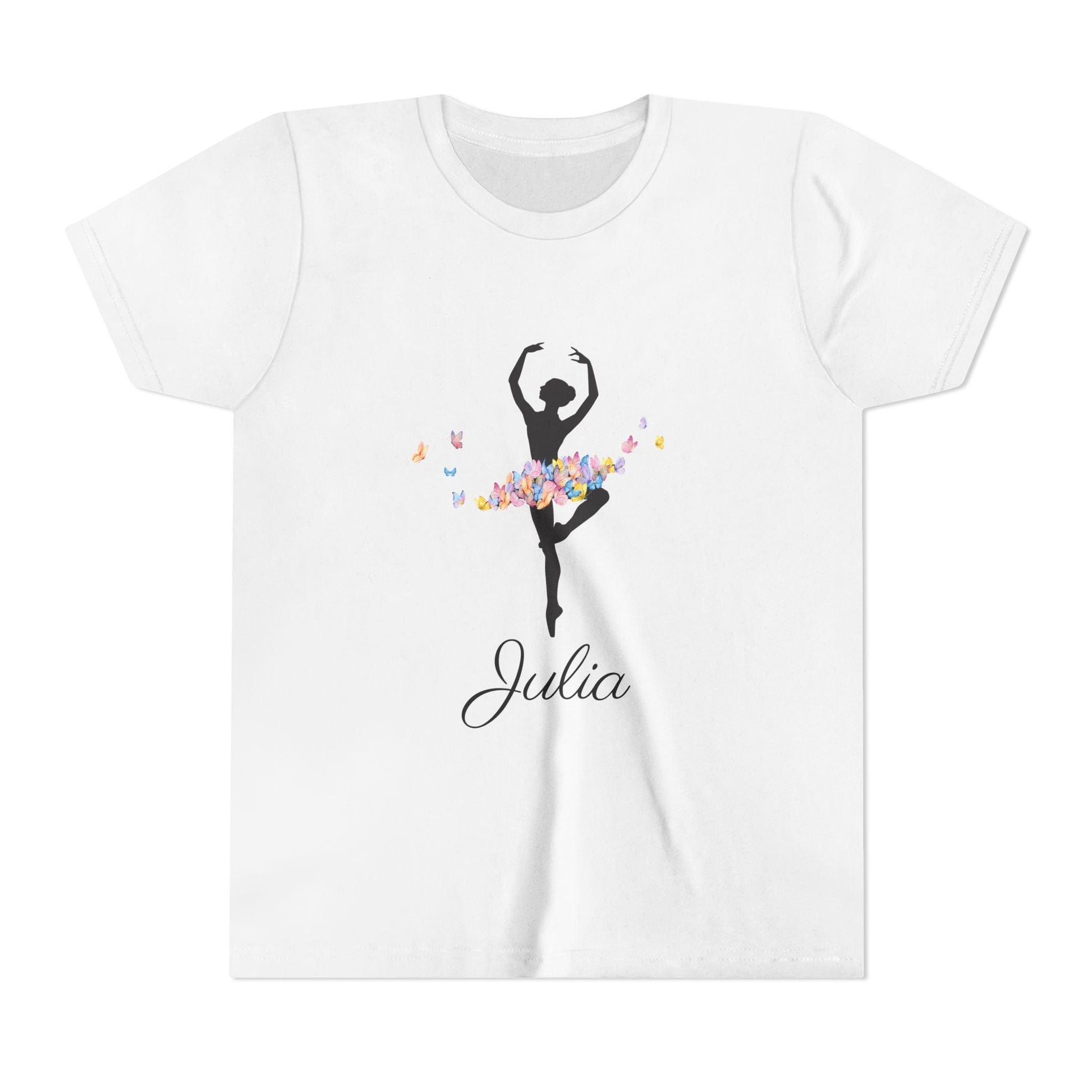 Butterfly Ballerina [Dancer Name] Youth Tee - Personalizable - Whippie's
