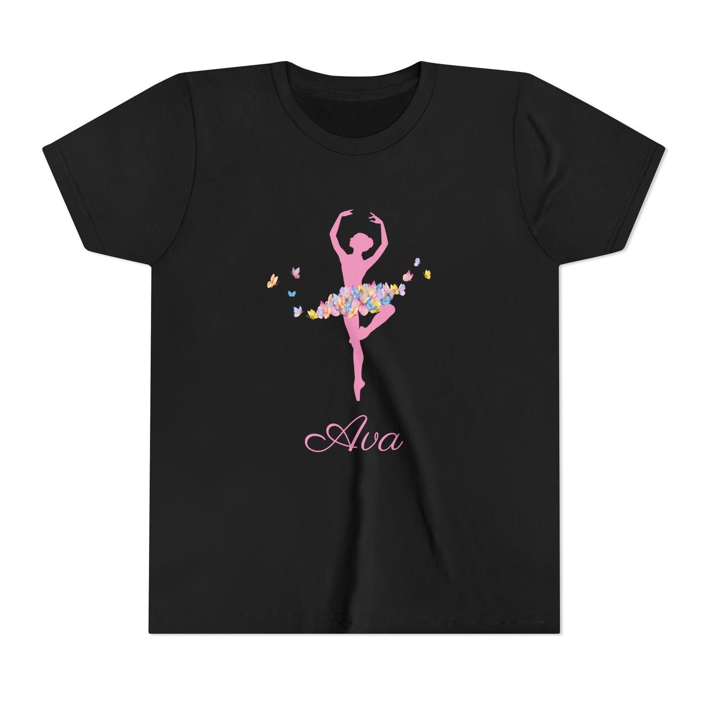 Butterfly Ballerina [Dancer Name] Youth Tee - Personalizable - Whippie's