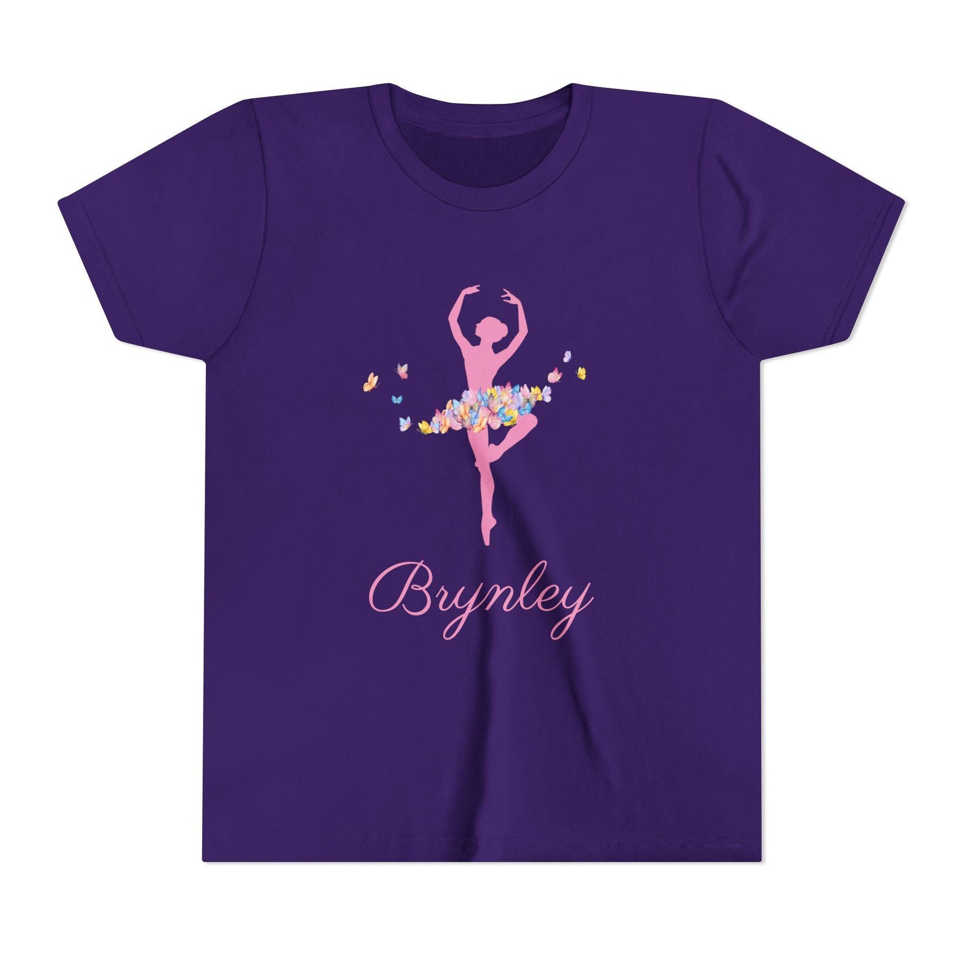 Butterfly Ballerina [Dancer Name] Youth Tee - Personalizable - Whippie's