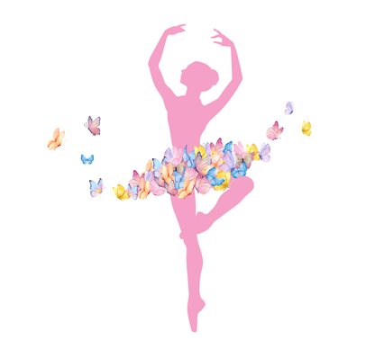Butterfly Ballerina [Dancer Name] Youth Tee - Personalizable - Whippie's