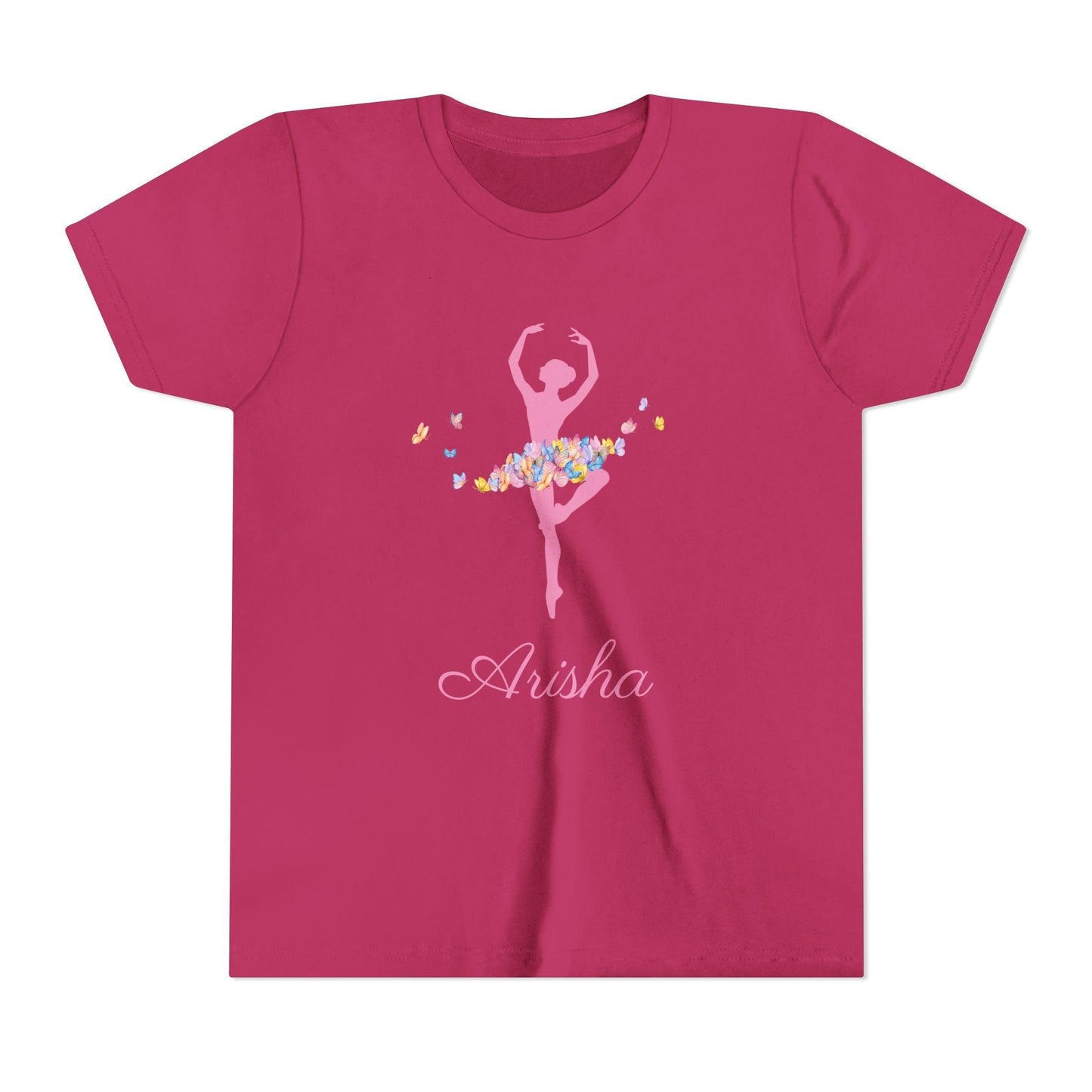 Butterfly Ballerina [Dancer Name] Youth Tee - Personalizable - Whippie's