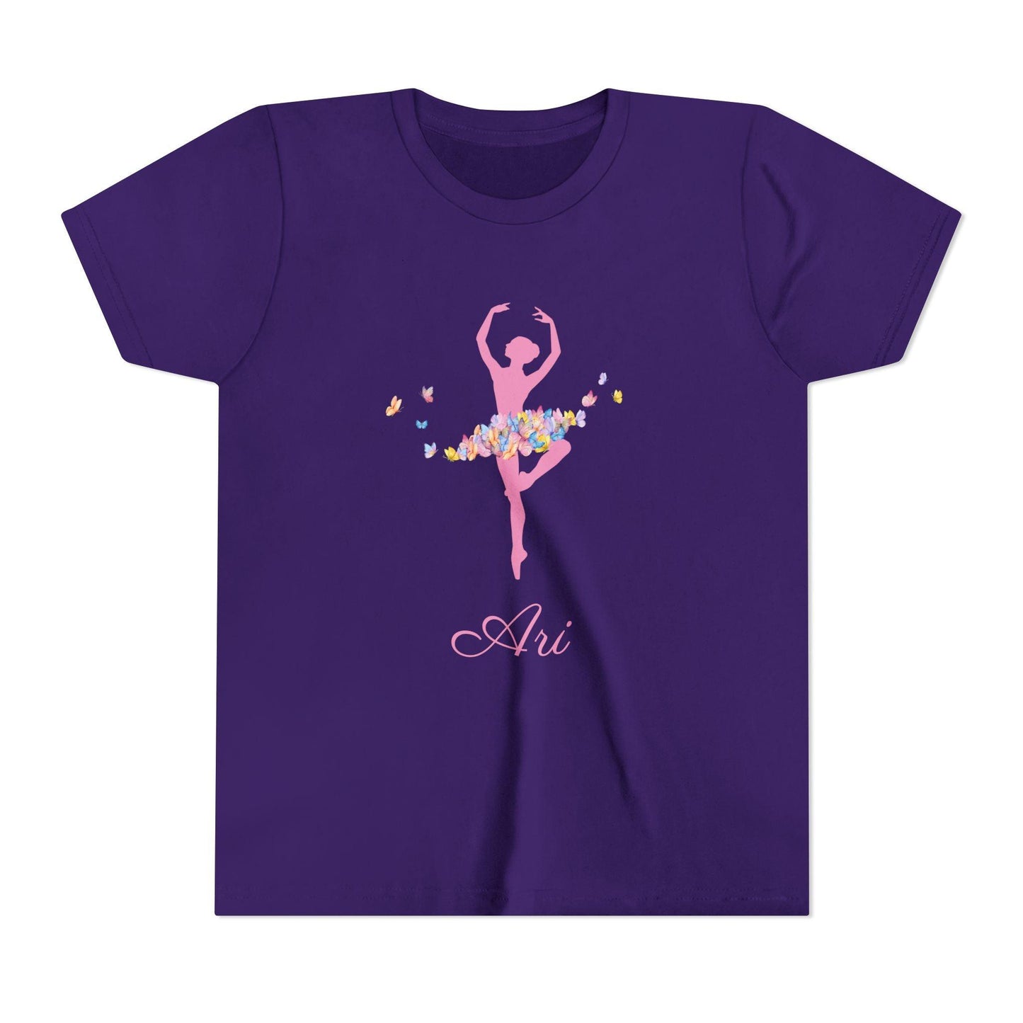 Butterfly Ballerina [Dancer Name] Youth Tee - Personalizable - Whippie's